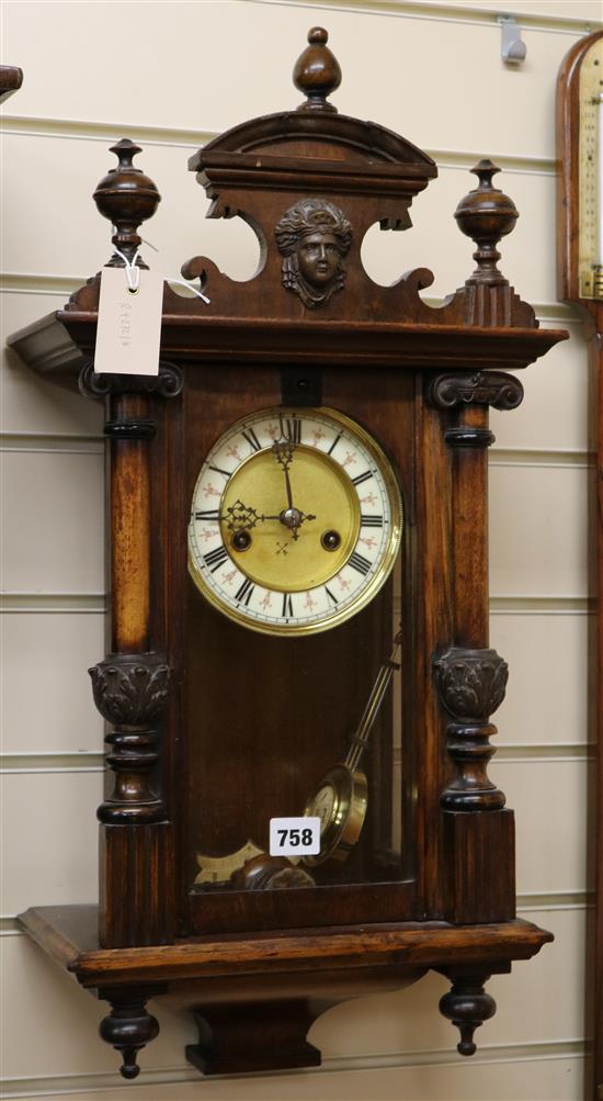 A Vienna wall clock W.30cm